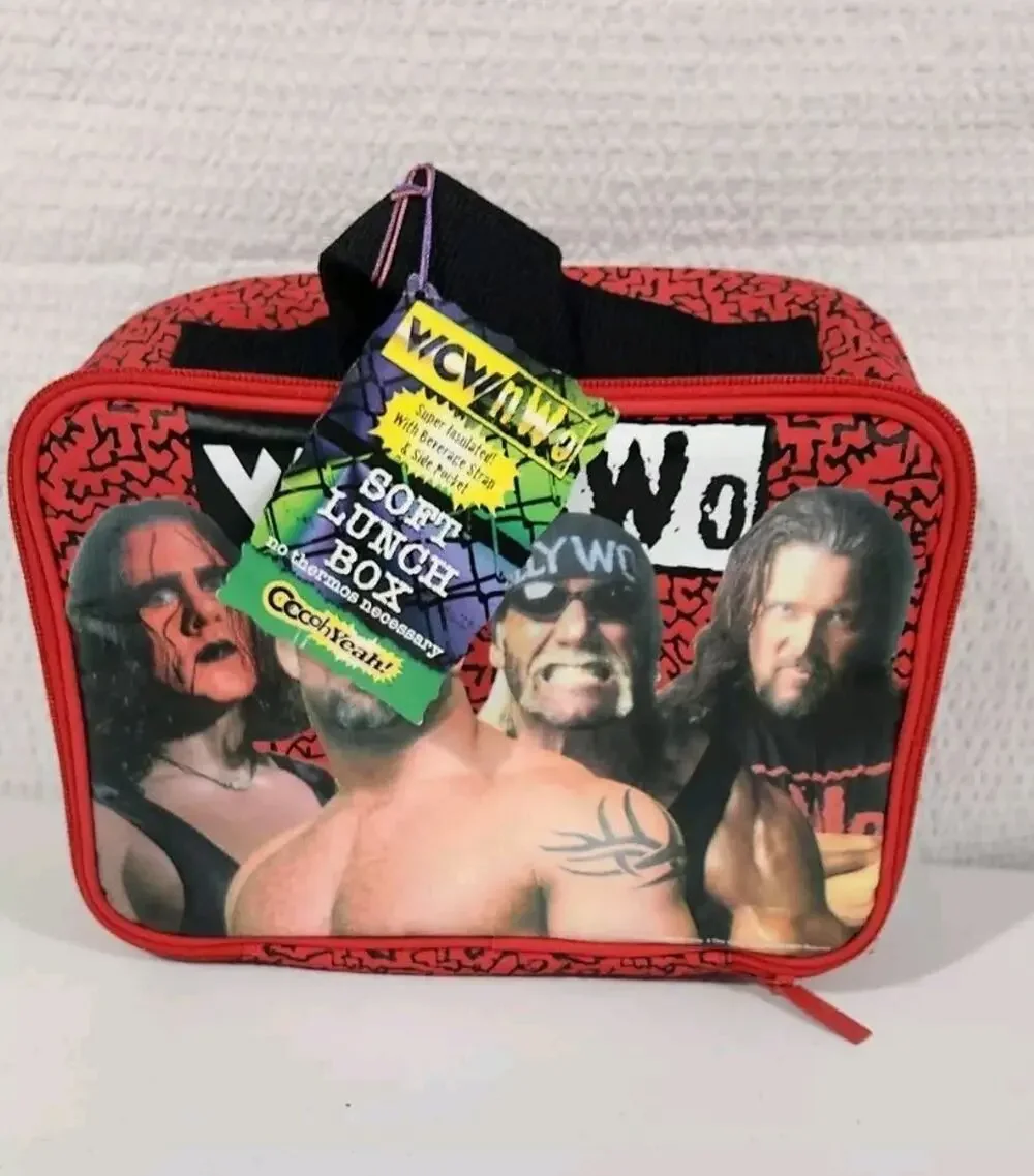 Vintage WCW NWO WWF lunch box Hulk Sting Goldberg New With Tags